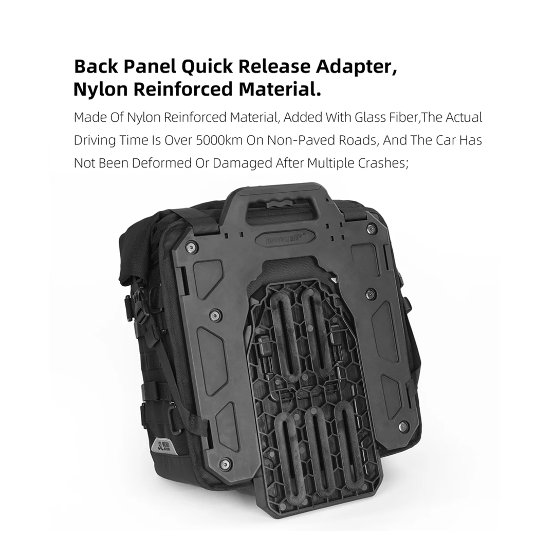 Rhinowalk MJX2004 Motorcycle Pannier Travel Side Bag Quick Release 35L - Tas Motor
