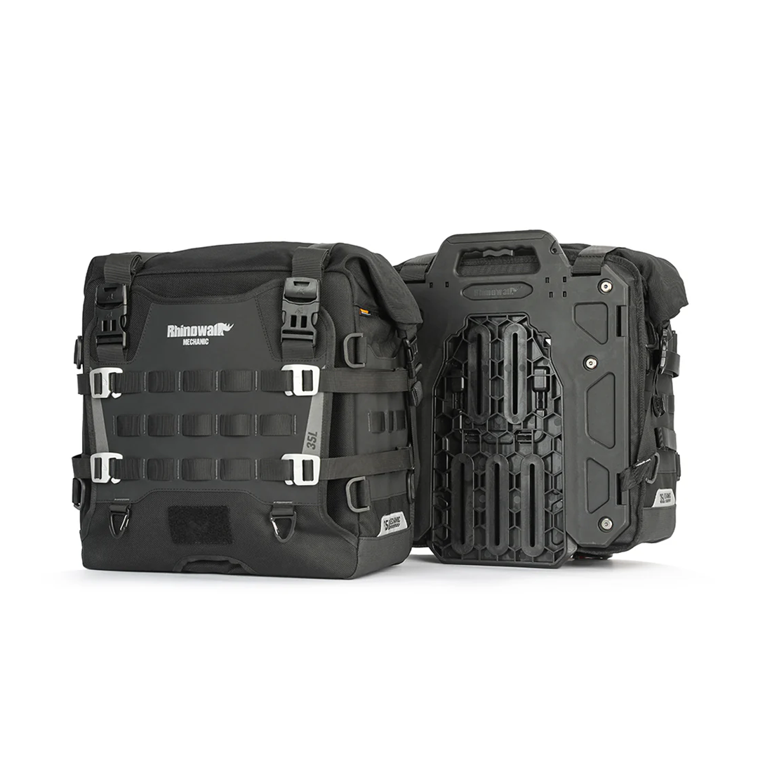 Rhinowalk MJX2004 Motorcycle Pannier Travel Side Bag Quick Release 35L - Tas Motor