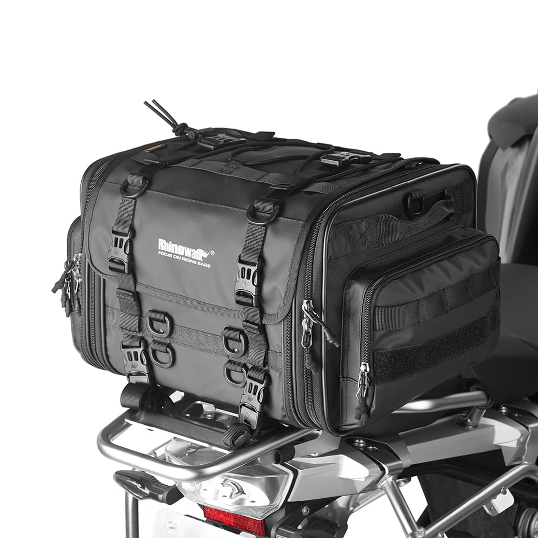 Rhinowalk MTR4045 Motorcycle Tail Seat Bag 33-45L - Tas Sepeda Motor