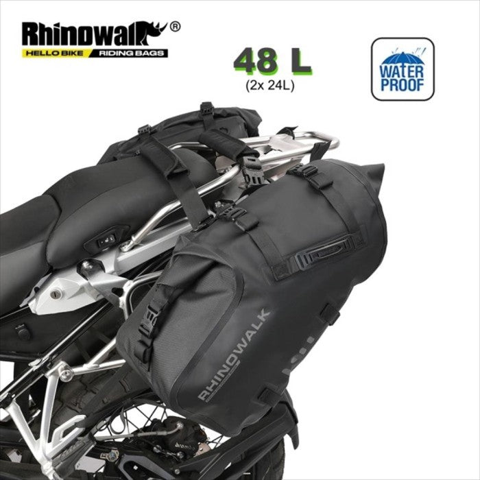 Rhinowalk MT1448 Motorcycle Pannier 48L Travel Bag -Tas Sepeda Motor