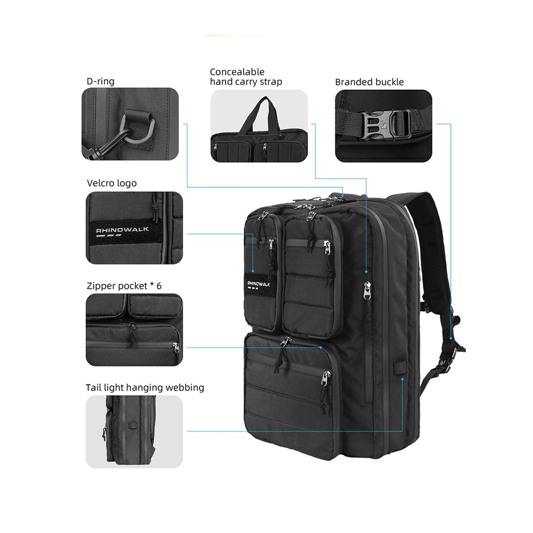 Rhinowalk RK6205 Bike 25L Pannier Bag and Backpack - Tas Sepeda