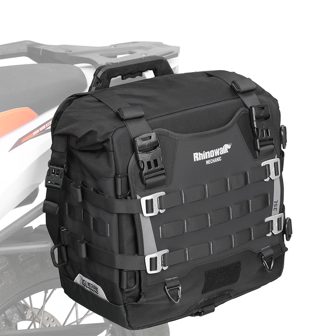 Rhinowalk MJX2004 Motorcycle Pannier Travel Side Bag Quick Release 35L - Tas Motor