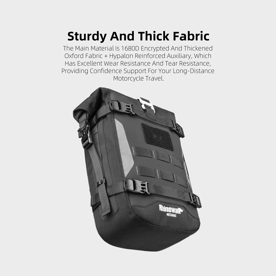 Rhinowalk MJX2001 Motorcycle Crash Bar Bag 6L - Tas Motor - BLACK