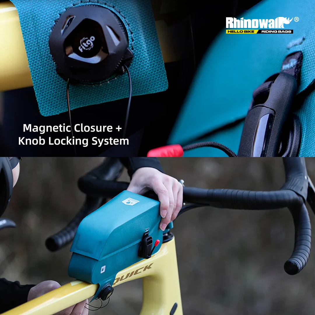 Rhinowalk K33 Waterproof Bike Front Frame Triangle Bag with Magnetic Locking - Tas Sepeda
