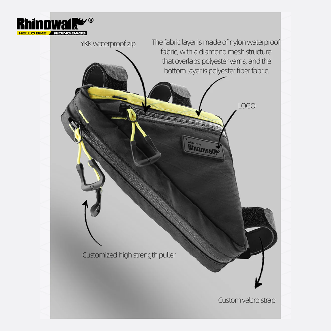 Rhinowalk BHD0019 Bike Front Frame Triangle Bag 0.9L Wilderness Mini - Tas Sepeda
