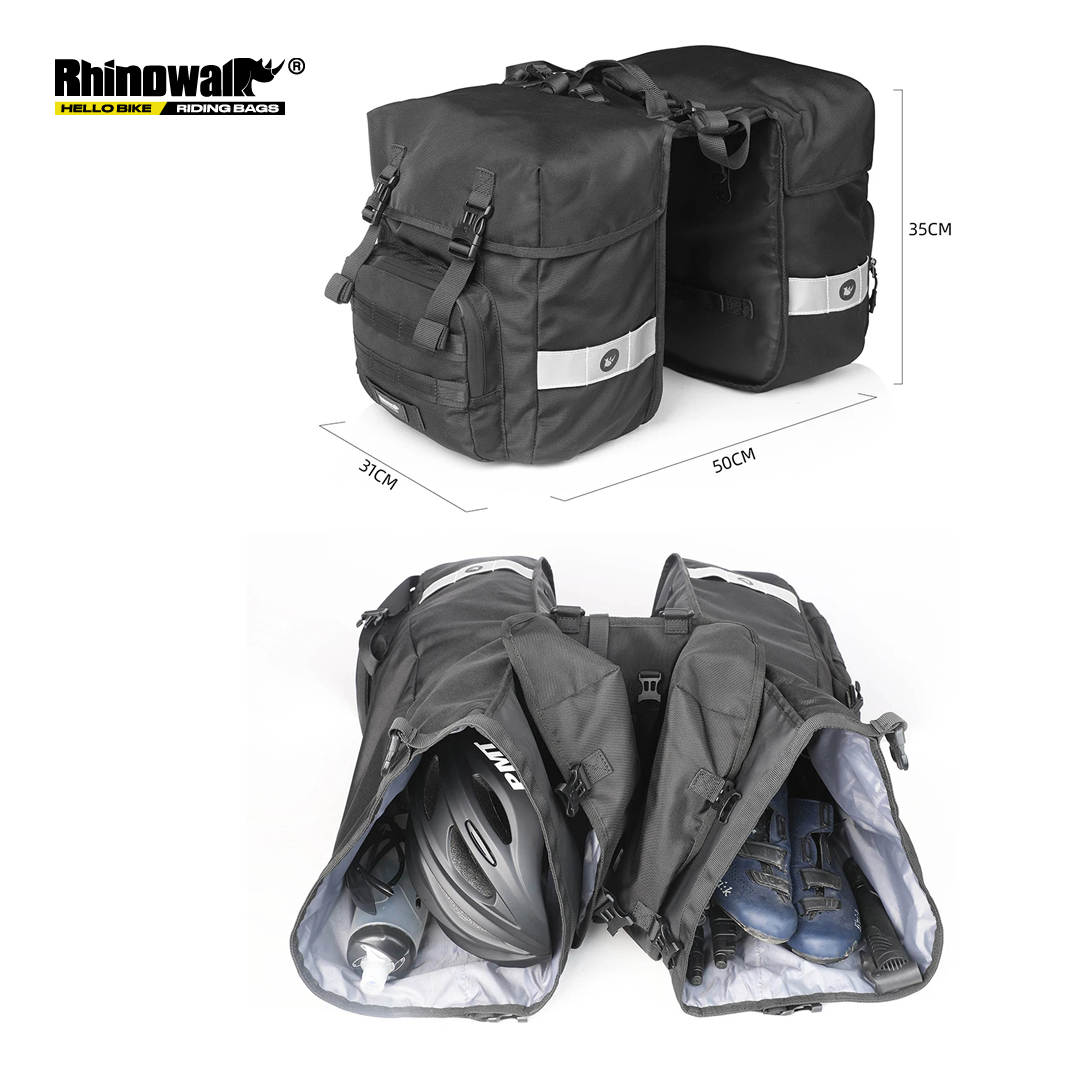 Rhinowalk RK24600 Bike Double Pannier Trunk 40L - Tas Sepeda