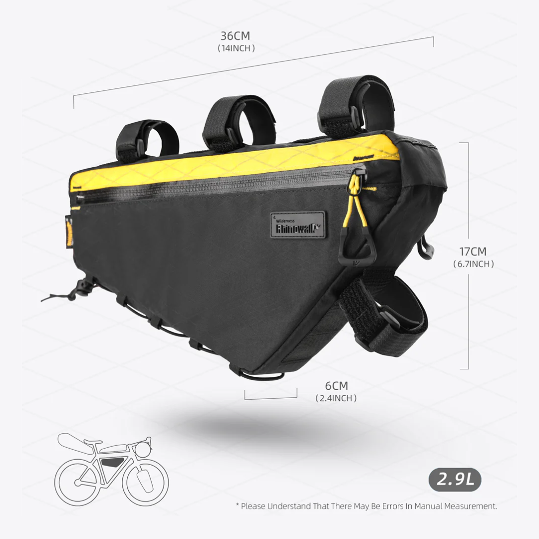 Rhinowalk BHD0018 Bike Front Frame Triangle Bag 2.9L- Tas Sepeda