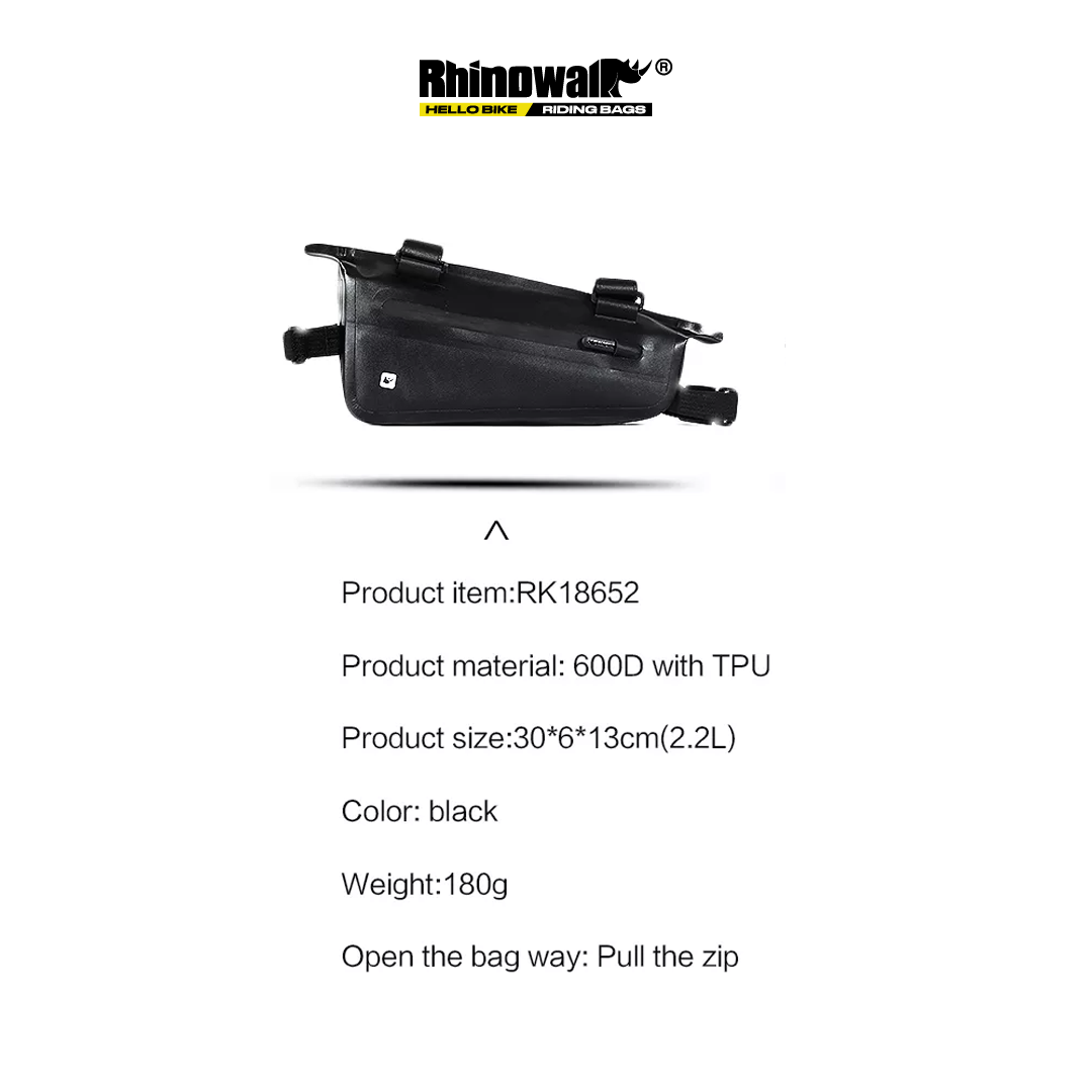 Rhinowalk RK18652 Bike Front Frame Triangle Bag 2.2L- Tas Sepeda