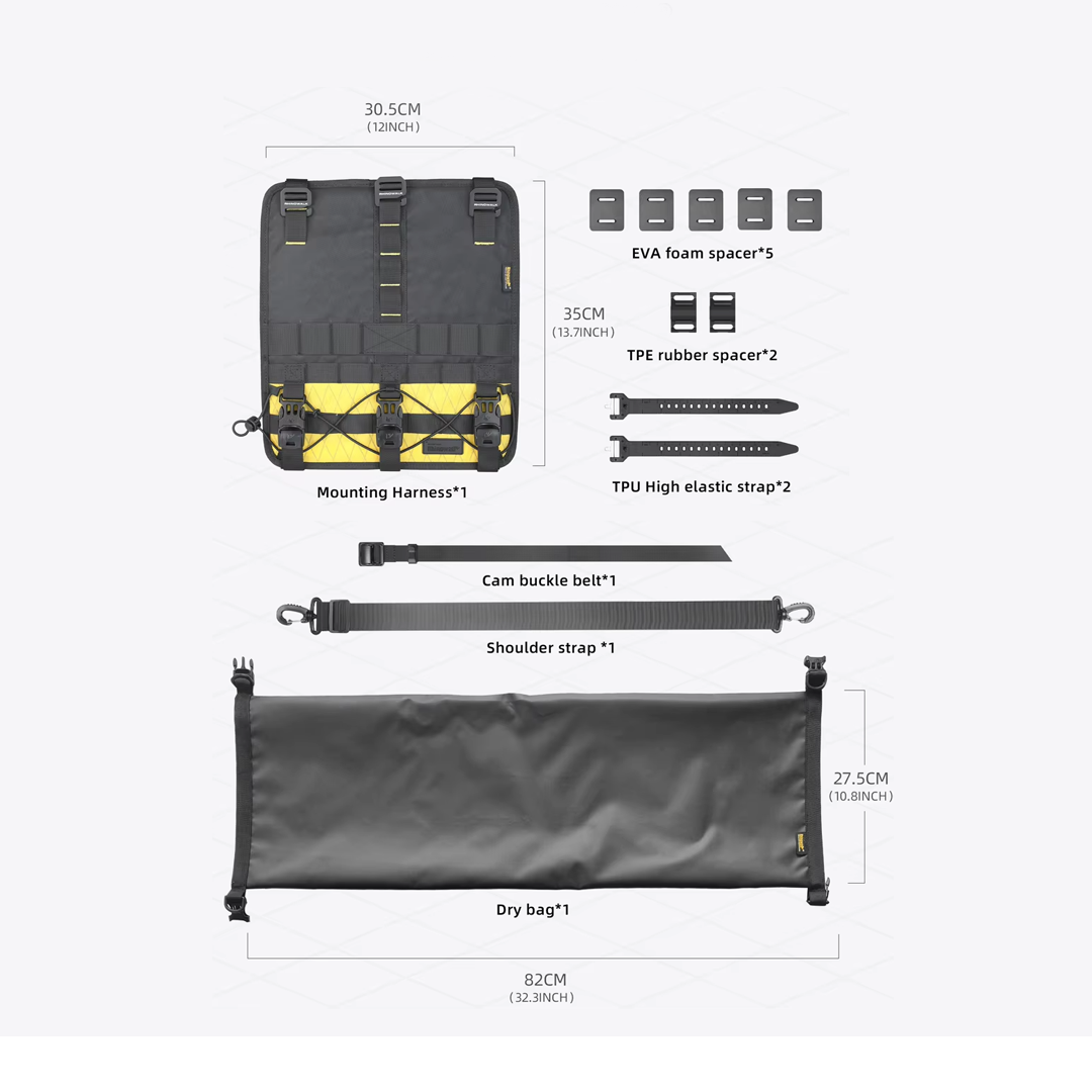 Rhinowalk BHD0011 Bike Handlebar Waterproof Bag 8L Wilderness Series - Tas Stang Sepeda - Black
