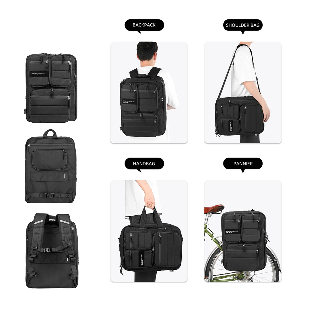Rhinowalk RK6205 Bike 25L Pannier Bag and Backpack - Tas Sepeda