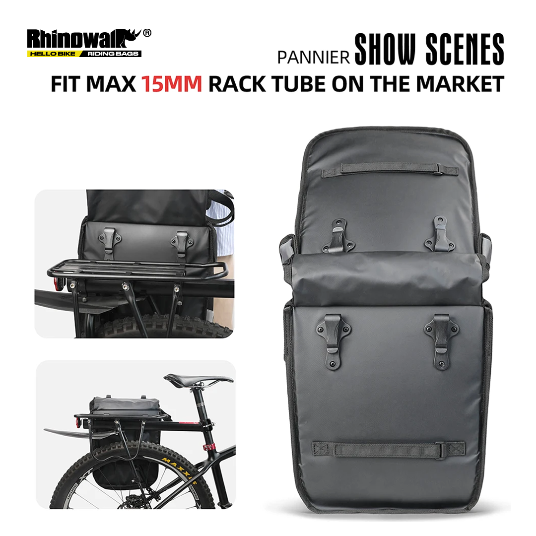 Rhinowalk RK24600 Bike Double Pannier Trunk 40L - Tas Sepeda