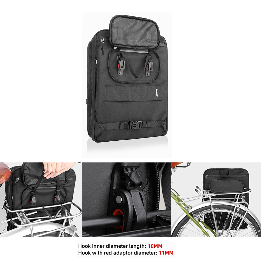 Rhinowalk RK6205 Bike 25L Pannier Bag and Backpack - Tas Sepeda