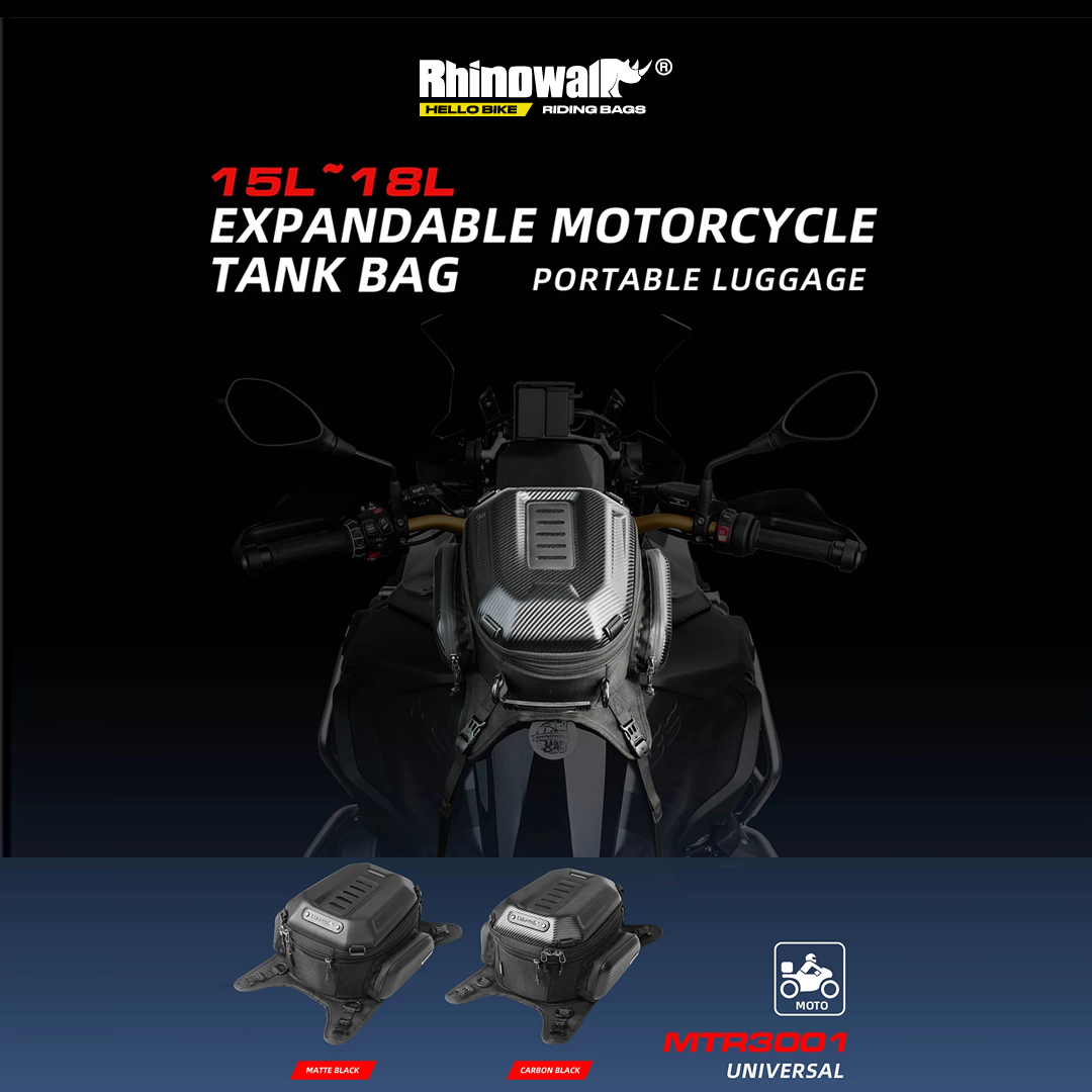 Rhinowalk MTR3001 Motorcycle Tank Bag Expandable - Tas Tangki Motor
