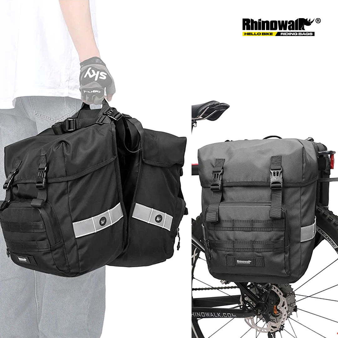 Rhinowalk RK24600 Bike Double Pannier Trunk 40L - Tas Sepeda