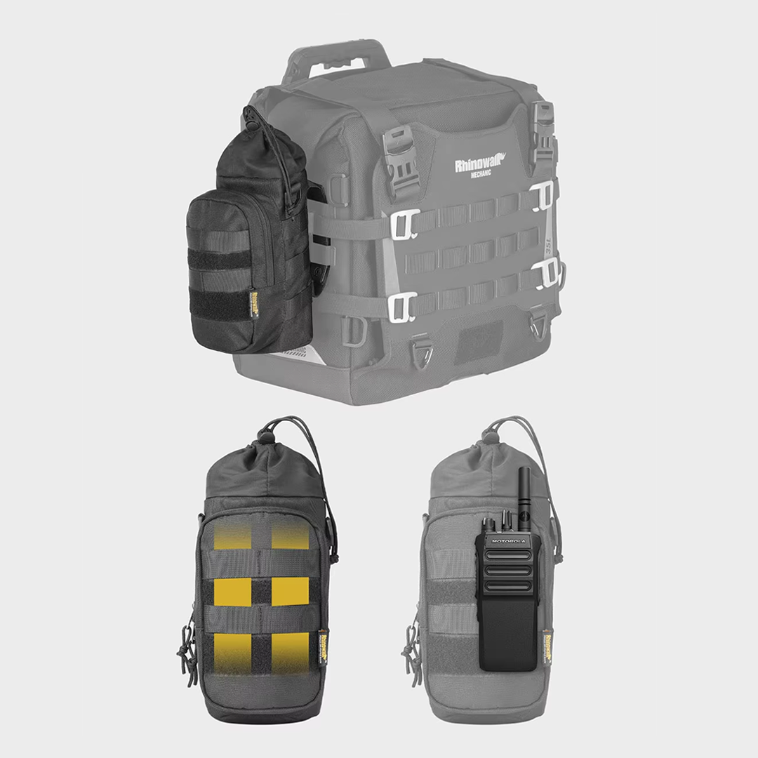 Rhinowalk MJX2006 Bottle Pack Holder 1.5L - Tas Botol Sepeda Motor - BLACK