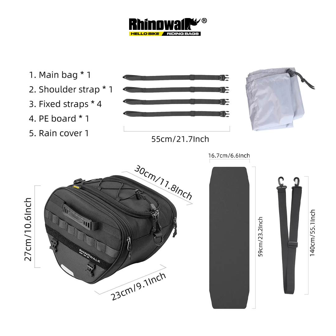 Rhinowalk MTR5001 Motorcycle Scooter 15L Bag - Tas Sepeda Motor