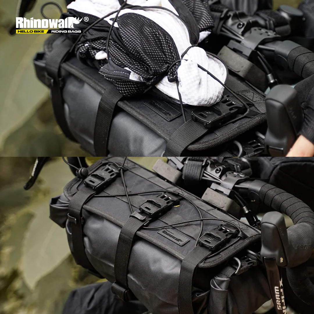 Rhinowalk BHD0011 Bike Handlebar Waterproof Bag 8L Wilderness Series - Tas Stang Sepeda - Black