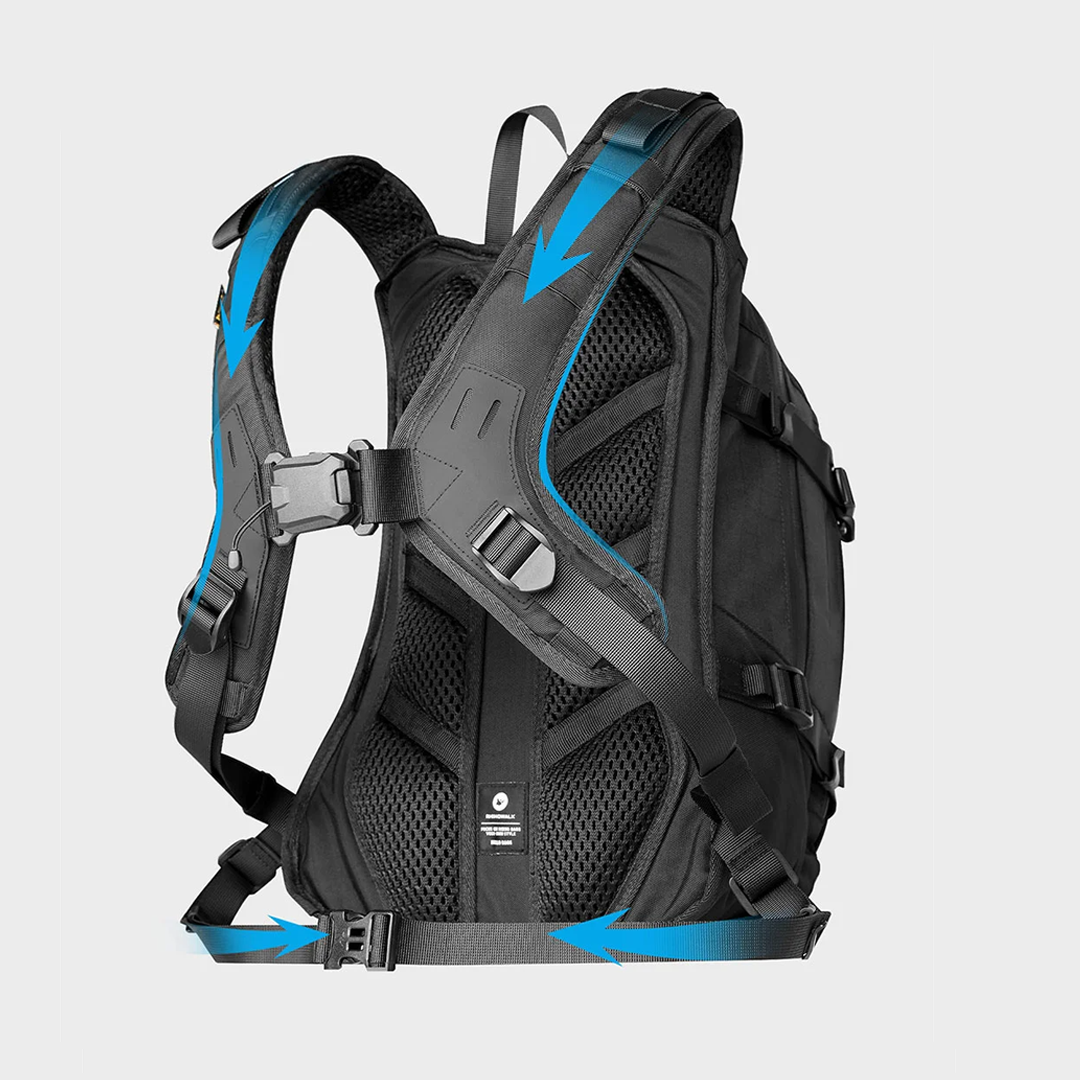 Rhinowalk MJX2005 Quick Release Magnetic Motorcycle Backpack 23L - Tas Sepeda Motor