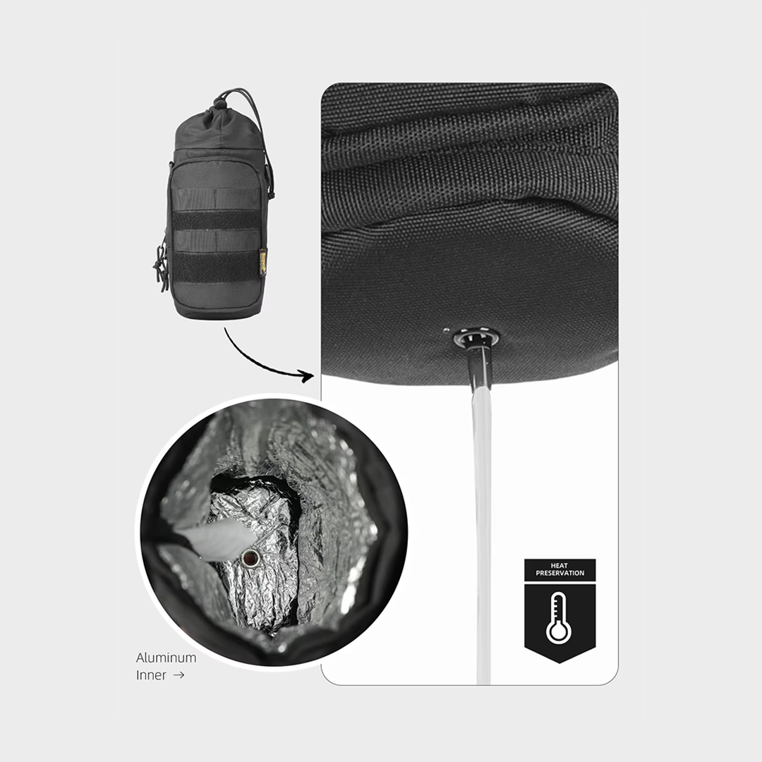 Rhinowalk MJX2006 Bottle Pack Holder 1.5L - Tas Botol Sepeda Motor - BLACK