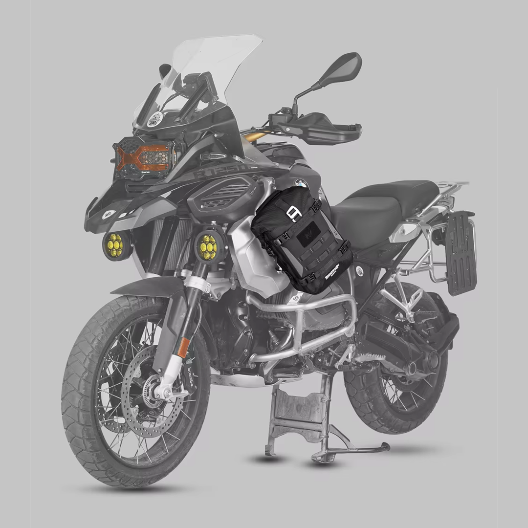 Rhinowalk MJX2001 Motorcycle Crash Bar Bag 6L - Tas Motor - BLACK