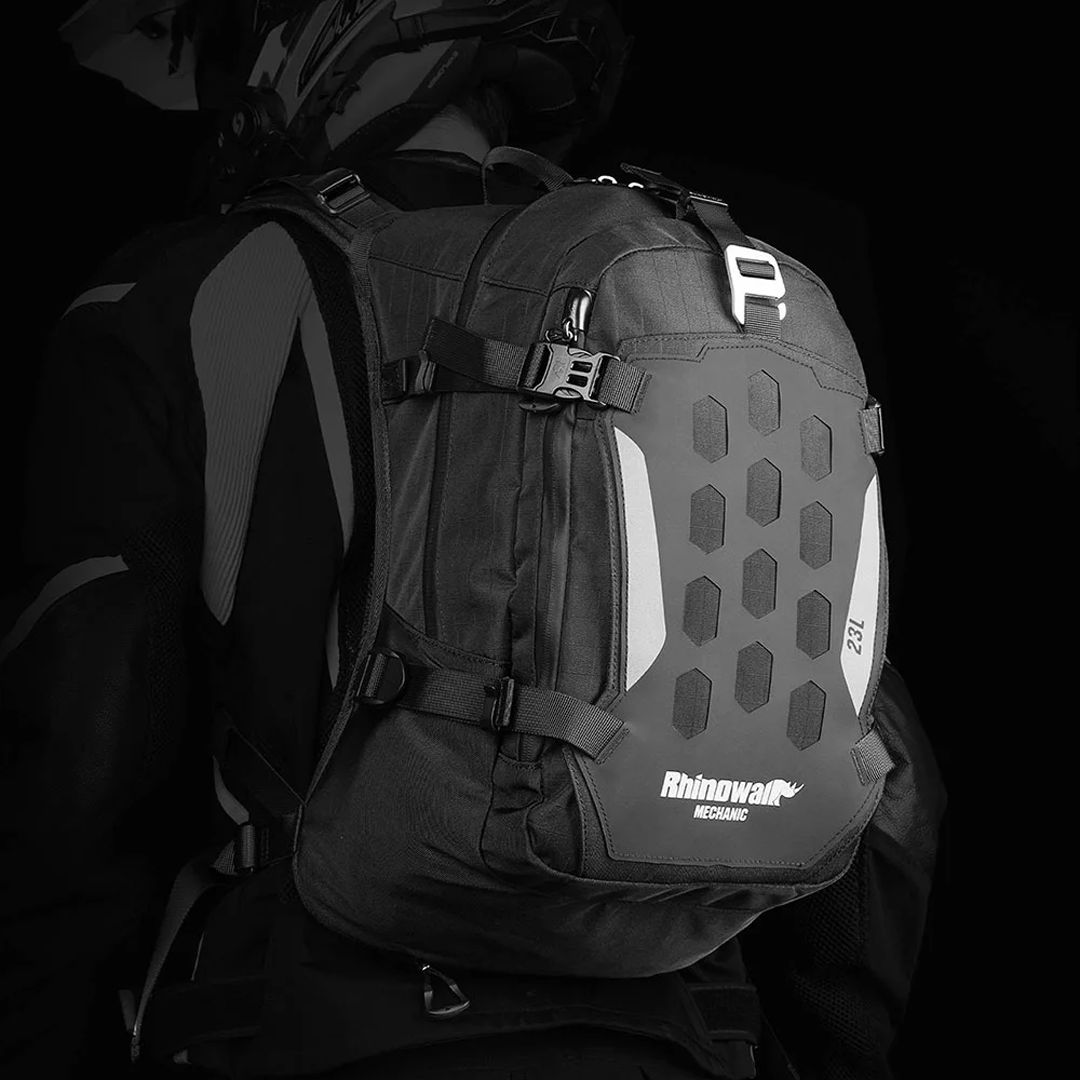 Rhinowalk MJX2005 Quick Release Magnetic Motorcycle Backpack 23L - Tas Sepeda Motor