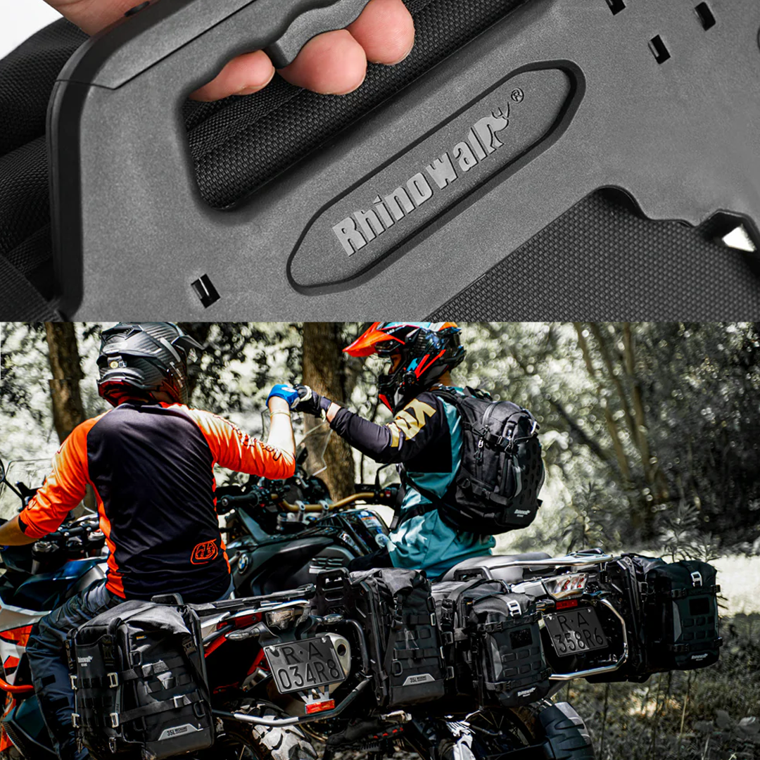 Rhinowalk MJX2004 Motorcycle Pannier Travel Side Bag Quick Release 35L - Tas Motor