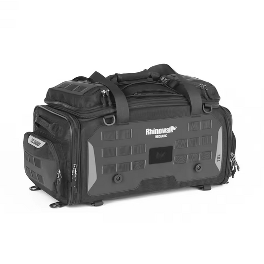 Rhinowalk MJX2003 Motorcycle Tail Seat Bag 50-70L - Tas Motor BLACK