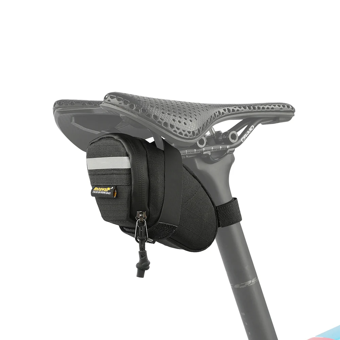 Rhinowalk BMQ0702 Bike Saddle Bag 0.4L - Tas Sadel Sepeda - BLACK
