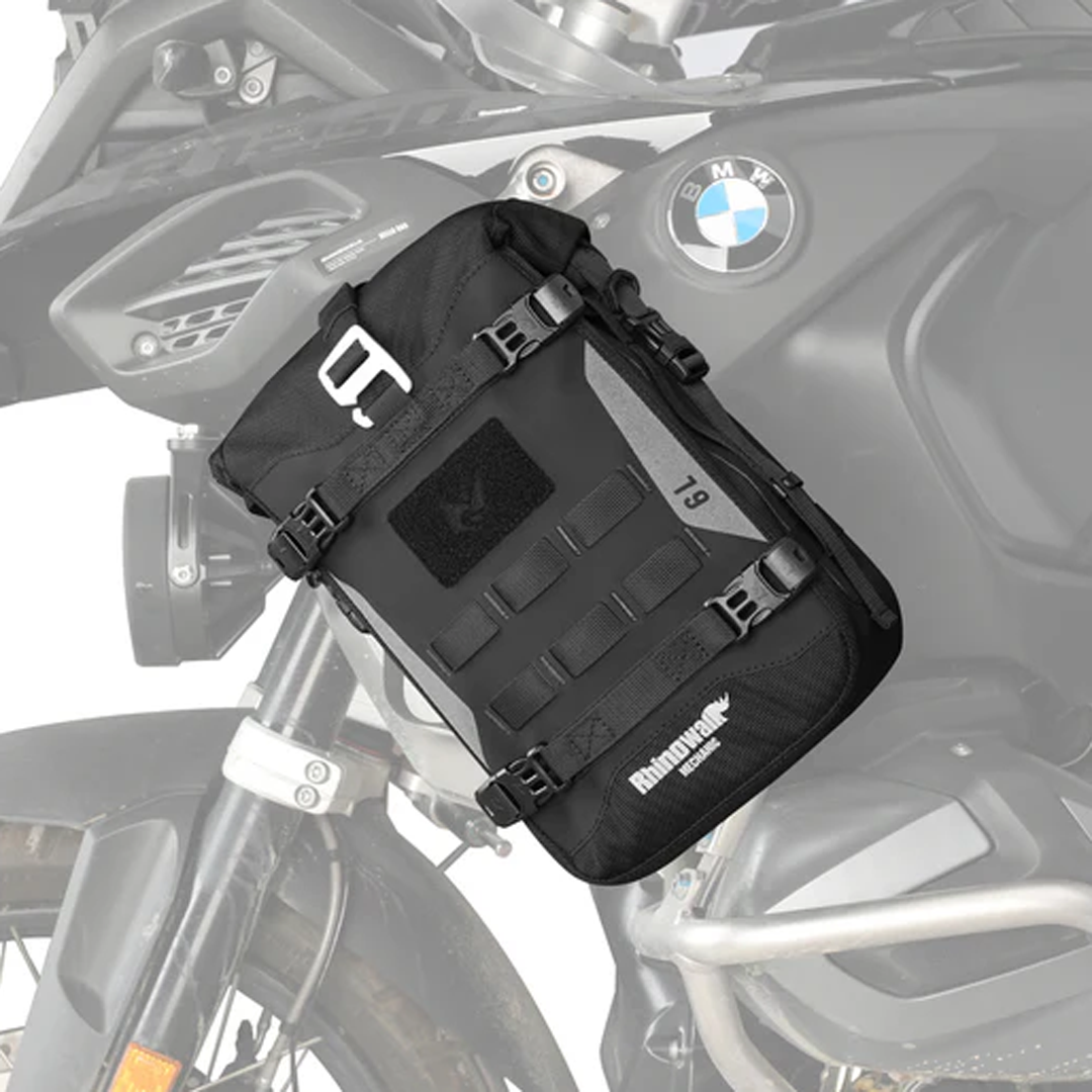 Rhinowalk MJX2001 Motorcycle Crash Bar Bag 6L - Tas Motor - BLACK