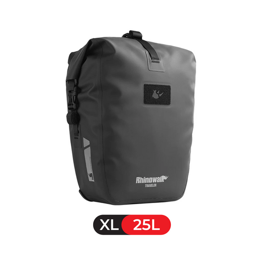 Rhinowalk BLX0604 Waterproof TPU Bicycle Pannier Bag 25L - Tas Sepeda - BLACK