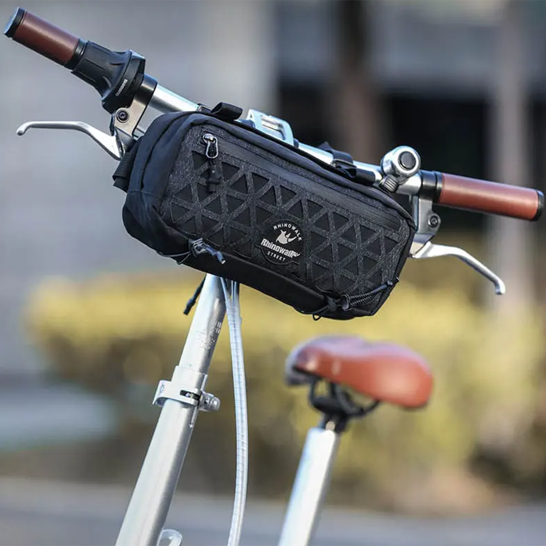 Rhinowalk BCT0209 Urban Bike Handlebar Bag 1.9L - Tas Depan Sepeda - BLACK