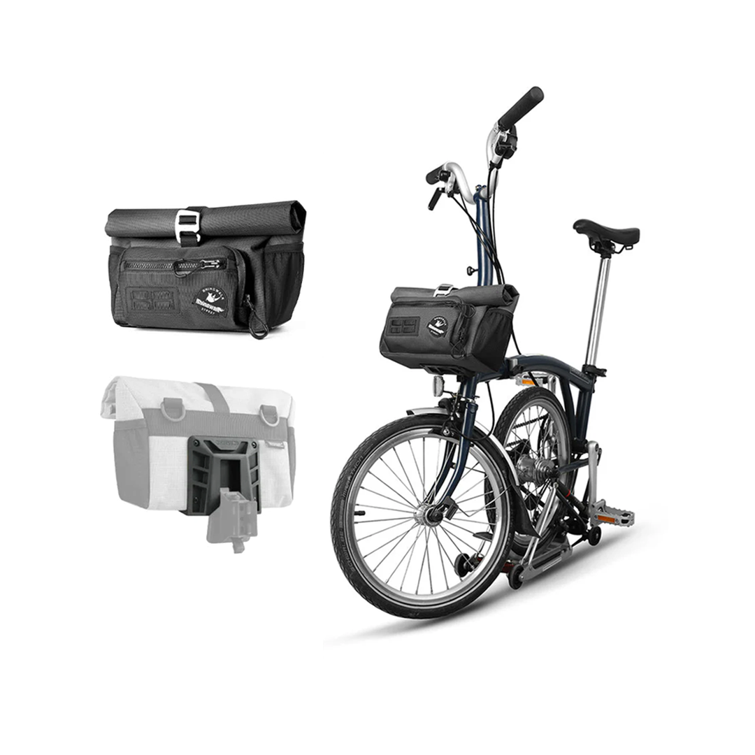 Rhinowalk BCT0201 COSMOPOLIS Urban Bike Handlebar Bag 4L - Tas Depan Sepeda - BLACK