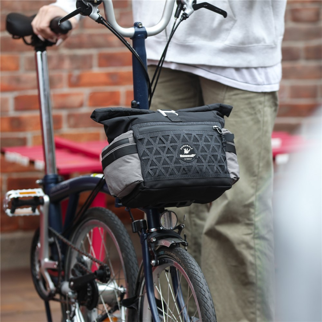 Rhinowalk BCT0208 Urban Bike Handlebar Bag 6.5L - Tas Depan Sepeda Lipat - BLACK