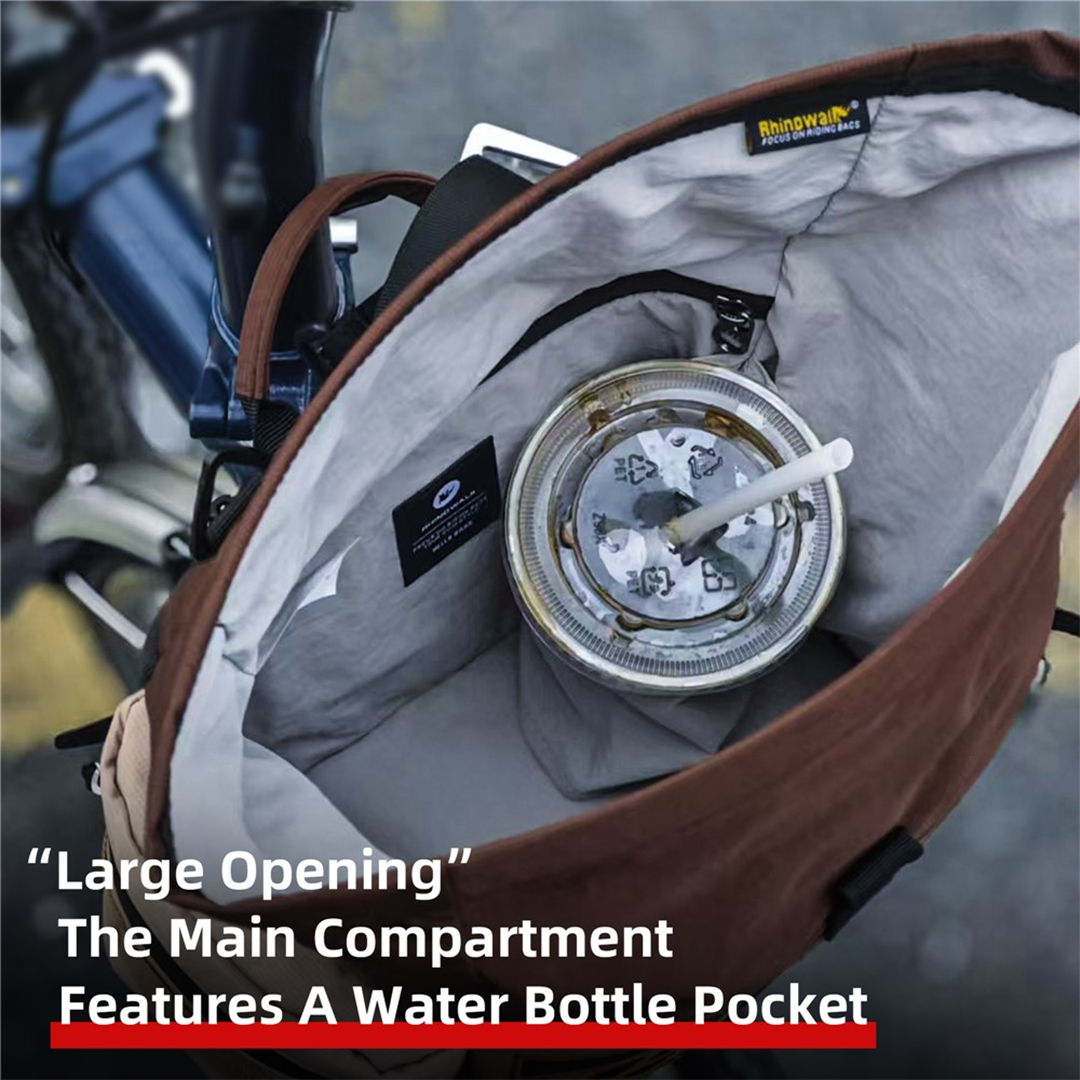 Rhinowalk BCT0208 Urban Bike Handlebar Bag 6.5L - Tas Depan Sepeda Lipat - BLACK