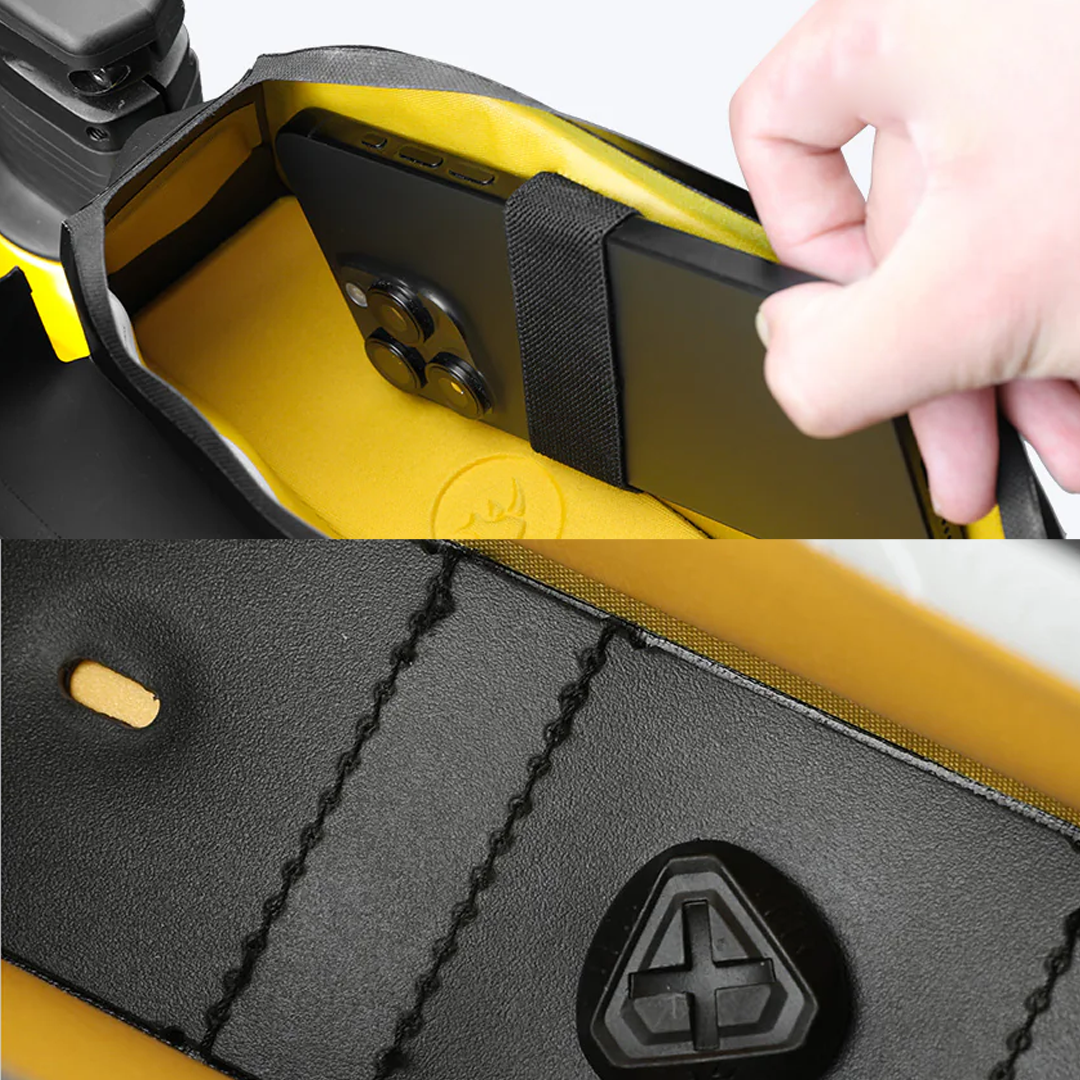 Rhinowalk BGY0055 Waterproof Magnetic Top Tube Bag 1.3L- Tas Sepeda - Black