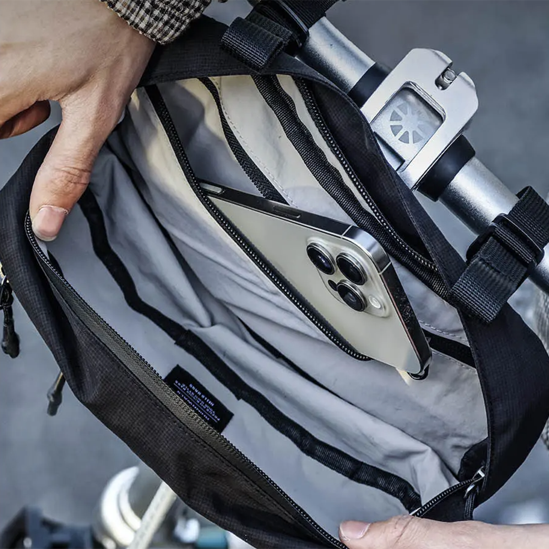 Rhinowalk BCT0209 Urban Bike Handlebar Bag 1.9L - Tas Depan Sepeda - BLACK