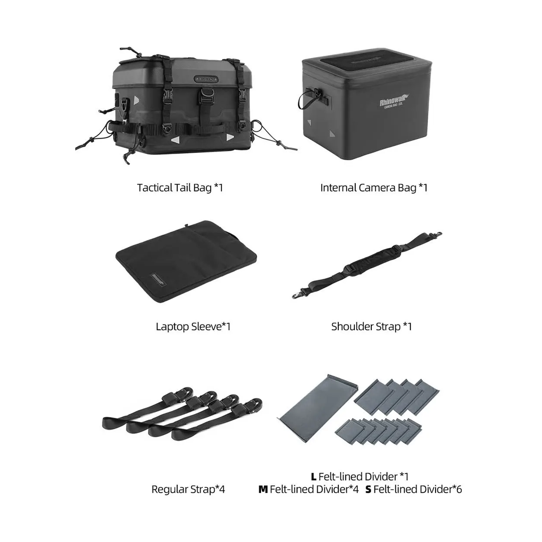 Rhinowalk MFT2304 Internal Camera Bag Waterproof Shockproof 22L -Tas Kamera