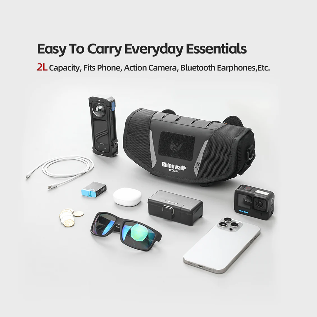 Rhinowalk MJX2010 Motorcycle Mechanic Series X Handlebar Bag 2L - Tas Motor - BLACK