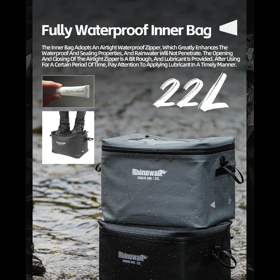 Rhinowalk MFT2304 Internal Camera Bag Waterproof Shockproof 22L -Tas Kamera