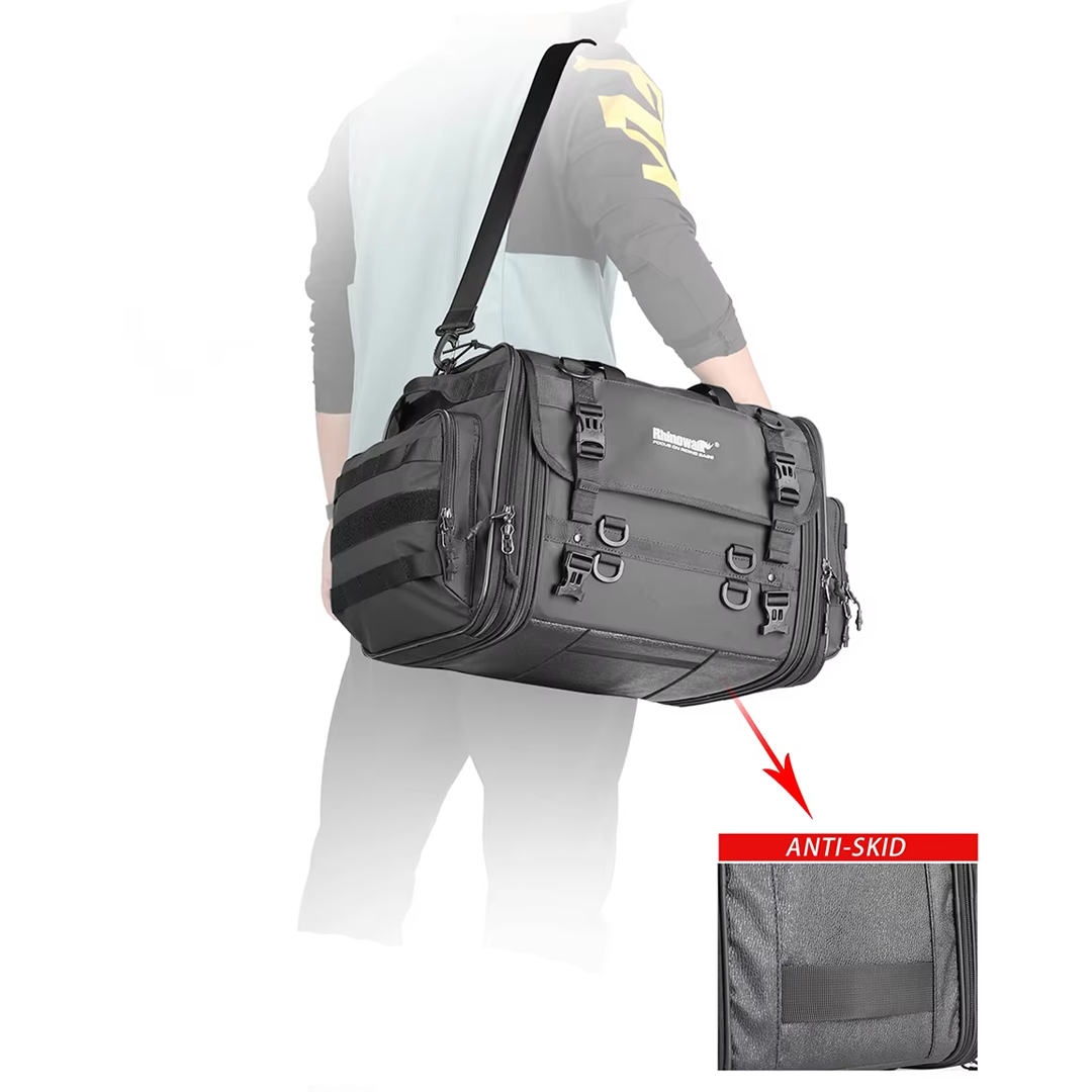 Rhinowalk MTR4045 Motorcycle Tail Seat Bag 33-45L - Tas Sepeda Motor