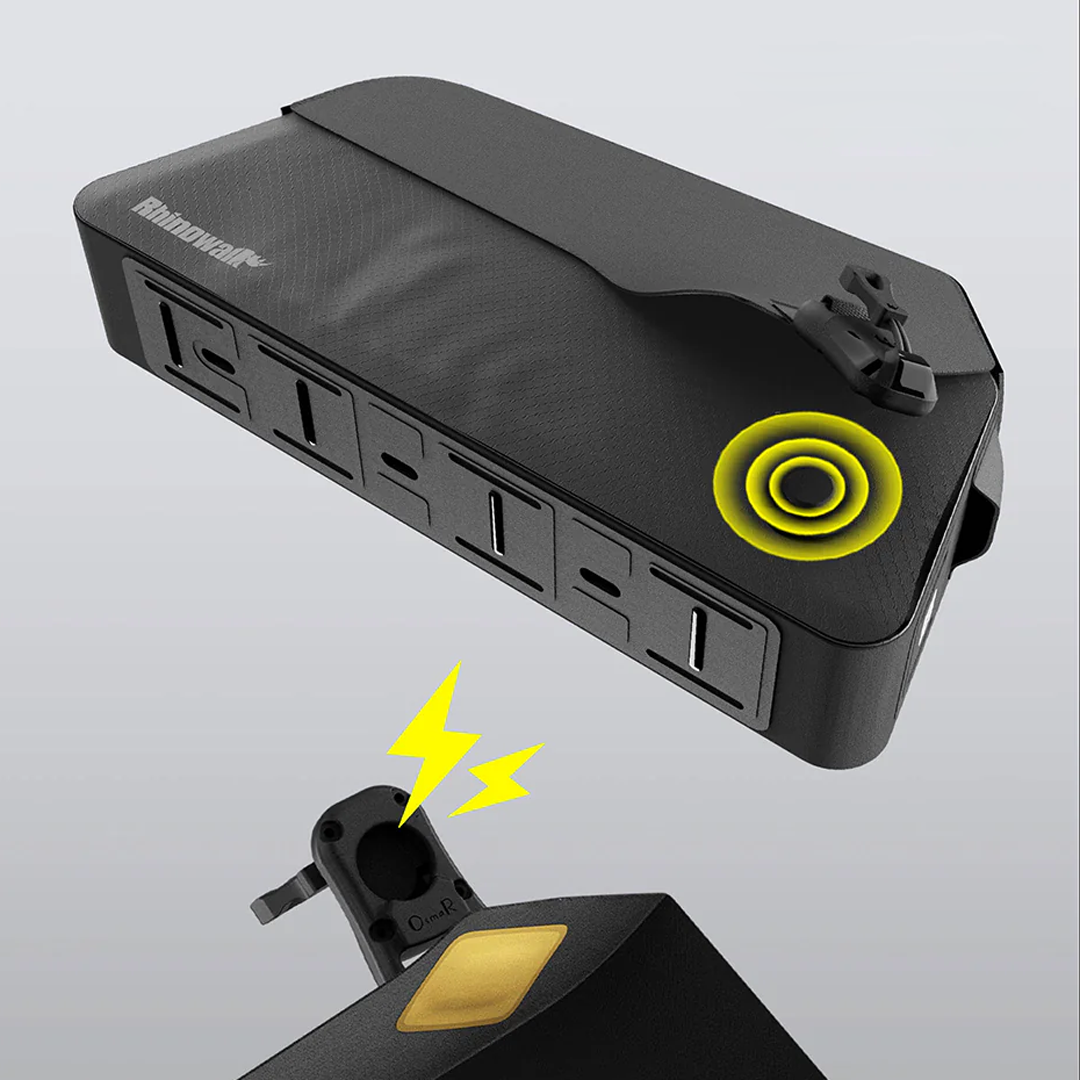 Rhinowalk BGY0053 Waterproof Magnetic Top Tube Bag 1L- Tas Sepeda - Black