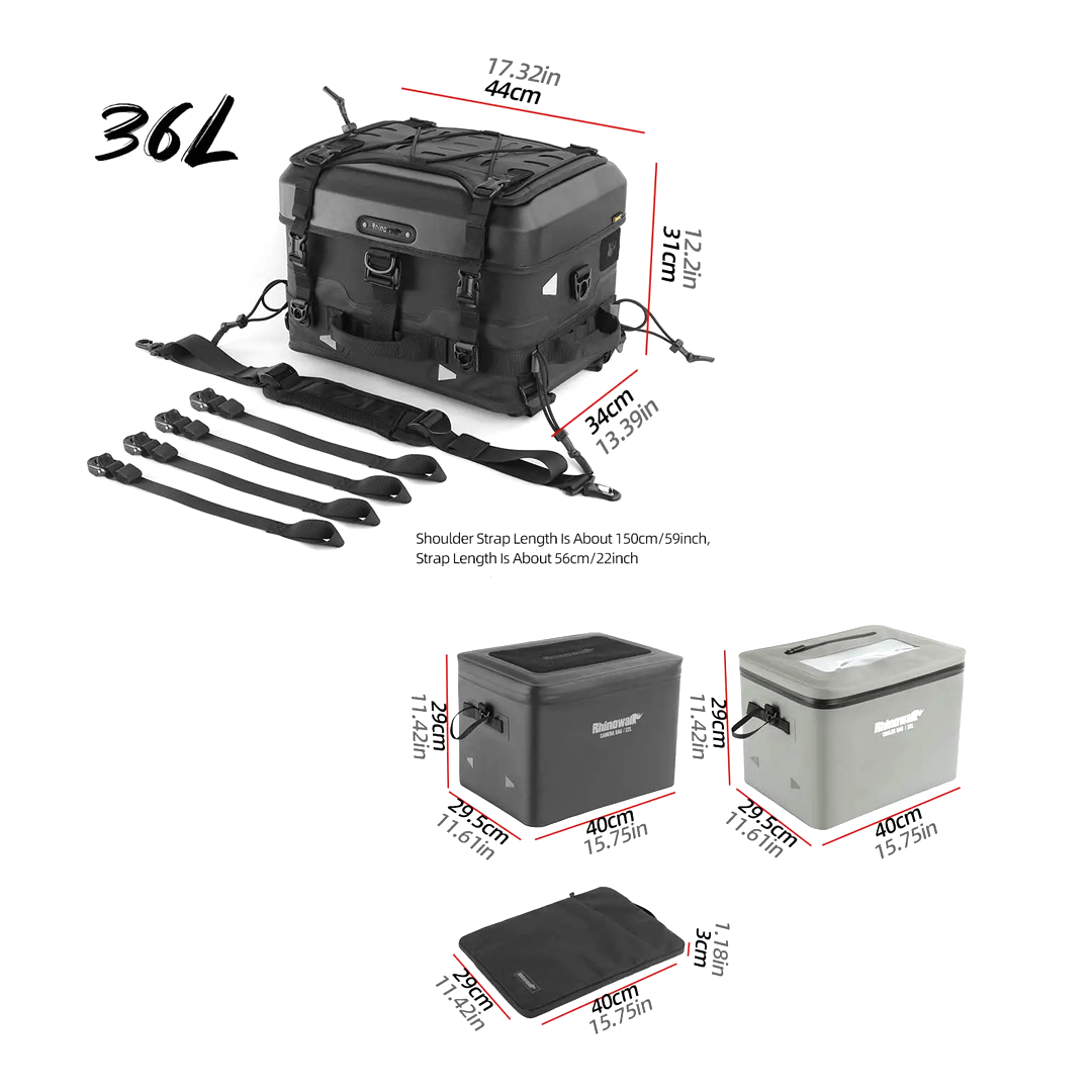 Rhinowalk MFT2304 Internal Camera Bag Waterproof Shockproof 22L -Tas Kamera