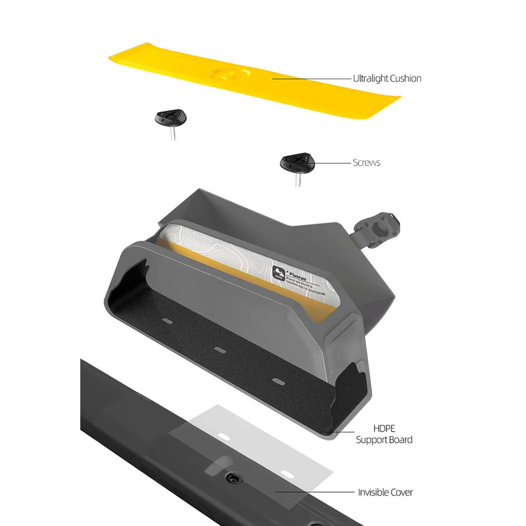 Rhinowalk BGY0055 Waterproof Magnetic Top Tube Bag 1.3L- Tas Sepeda - Black