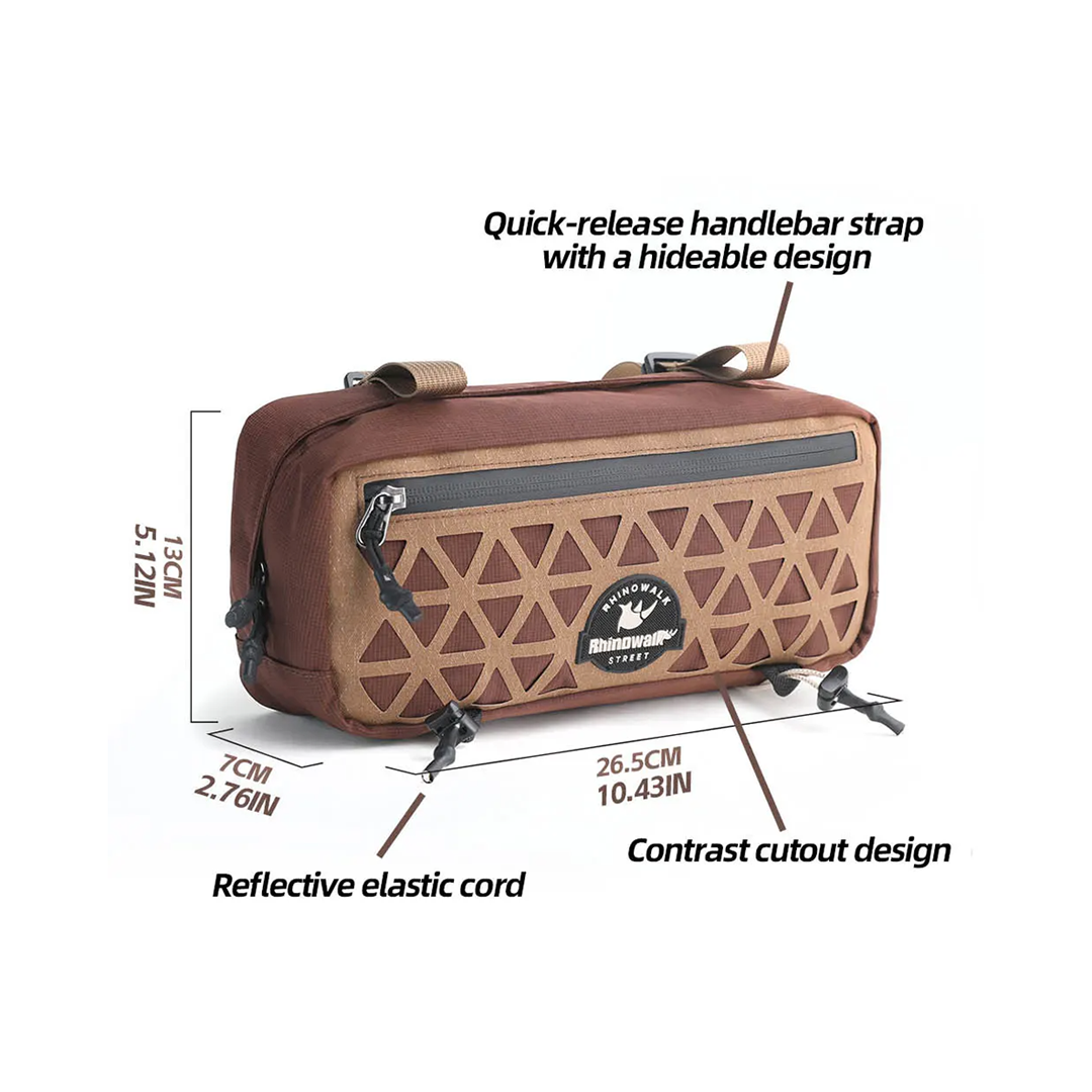 Rhinowalk BCT0209 Urban Bike Handlebar Bag 1.9L - Tas Depan Sepeda - BLACK