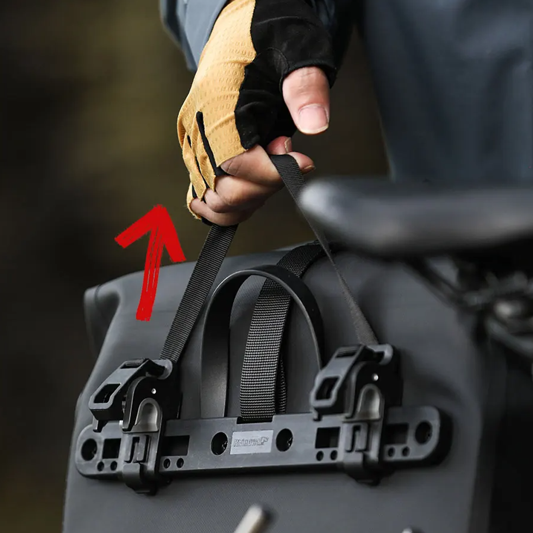 Rhinowalk BLX0603 Waterproof TPU Bicycle Pannier Bag 20L - Tas Sepeda - BLACK