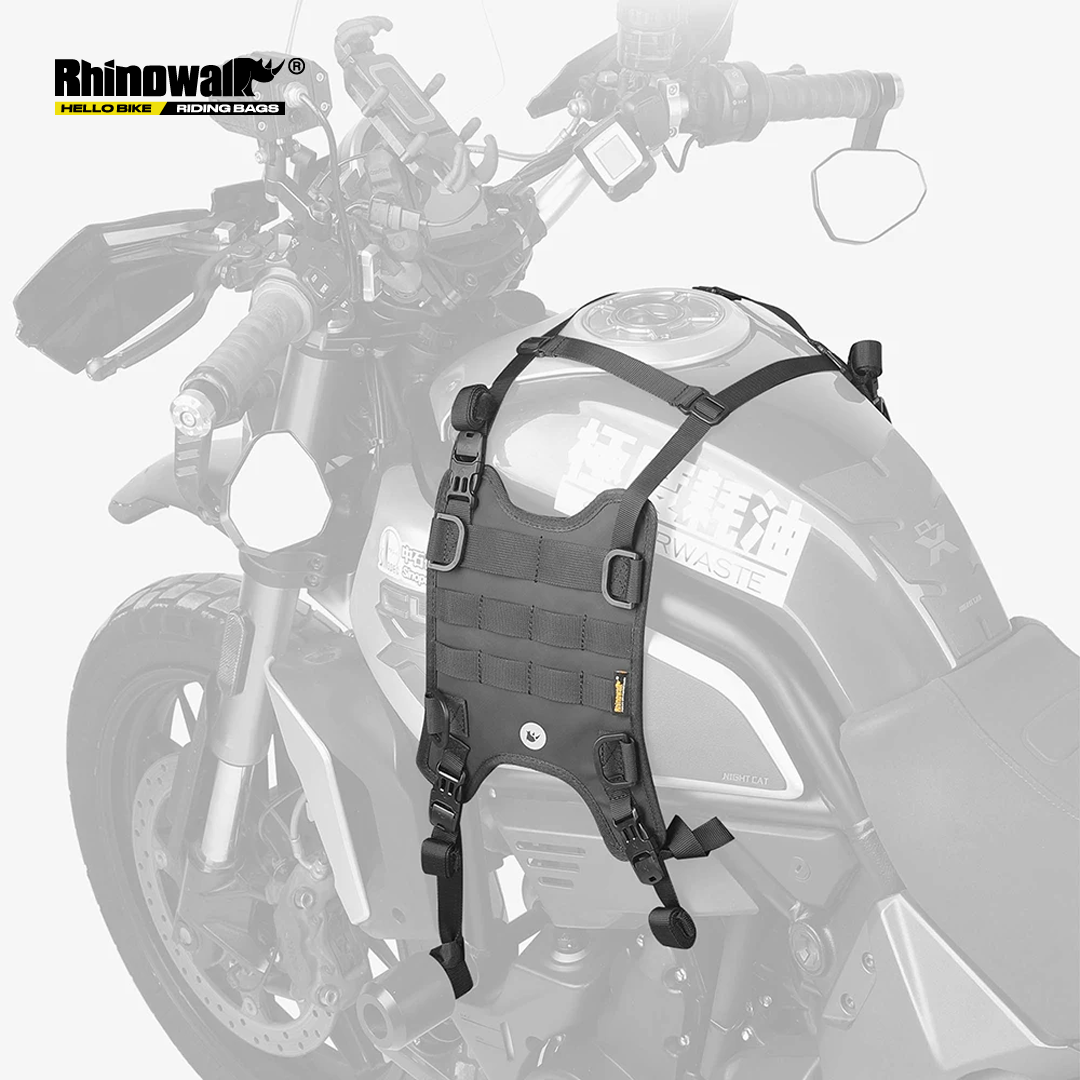 Rhinowalk MTR001B Motorcycle Tank Mounting Base Bag - Ikatan Tas Motor