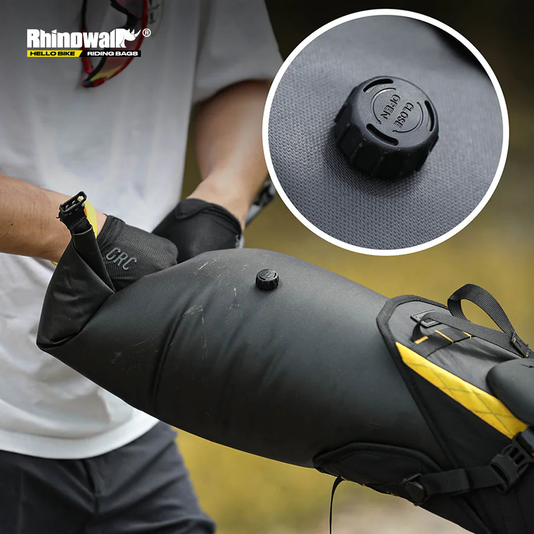 Rhinowalk BHD0020 Bike Waterproof Saddle Bag 14L - Tas Sadel Sepeda - Black