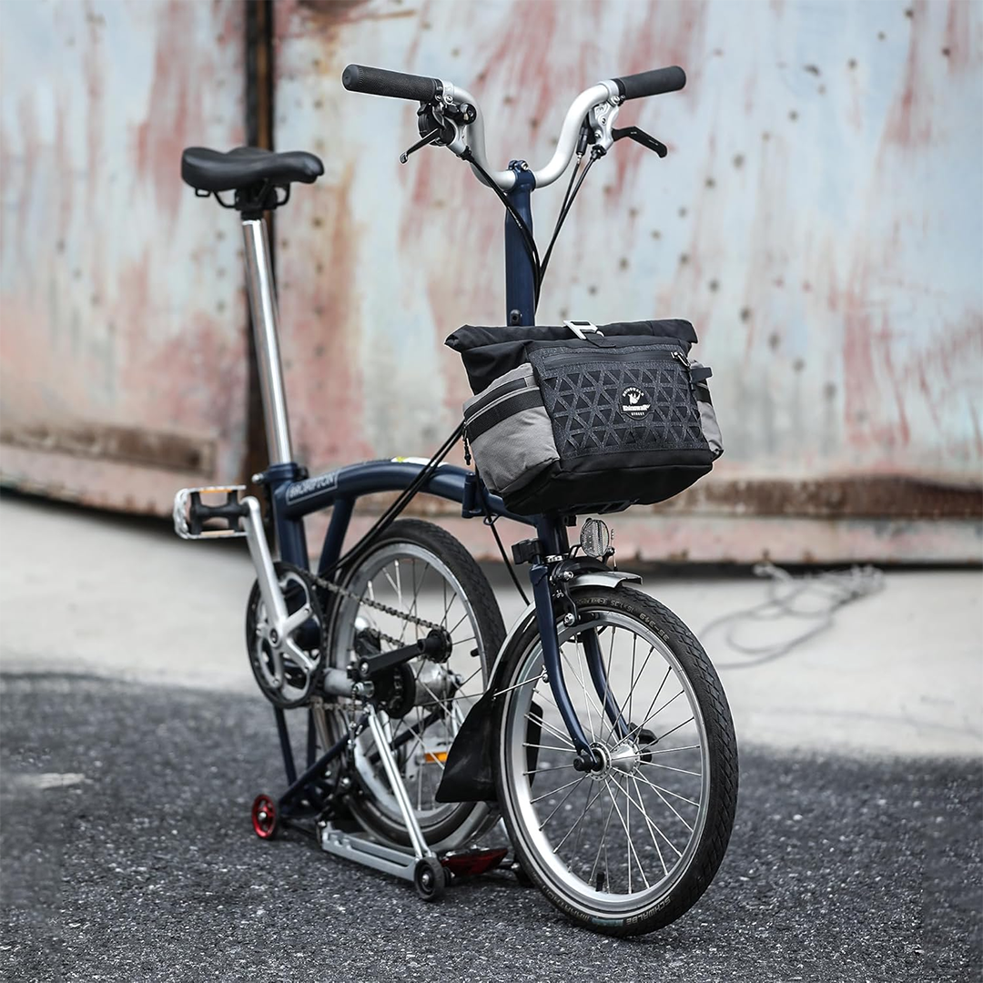 Rhinowalk BCT0208 Urban Bike Handlebar Bag 6.5L - Tas Depan Sepeda Lipat - BLACK