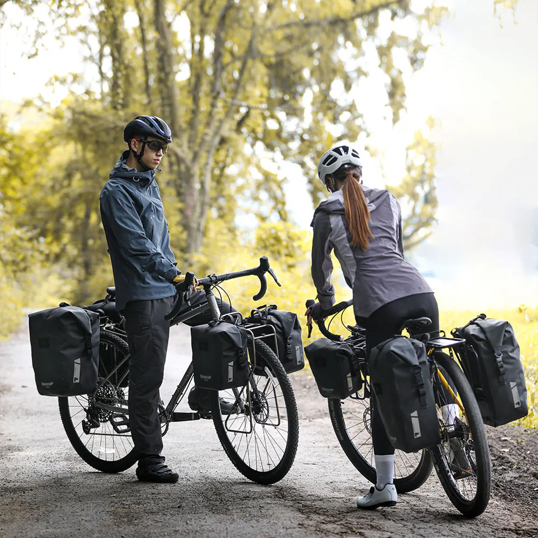 Rhinowalk BLX0604 Waterproof TPU Bicycle Pannier Bag 25L - Tas Sepeda - BLACK